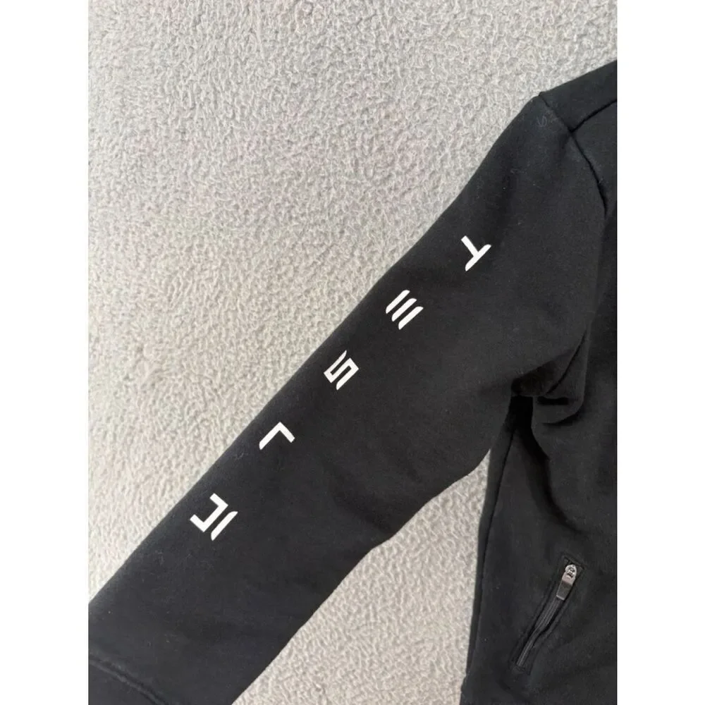 Tesla Kids Cyberquad Bomber Jacket Black Full Zip Youth 10-11